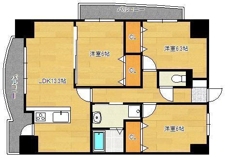 ＶＥＲＤＥ大手町の間取り