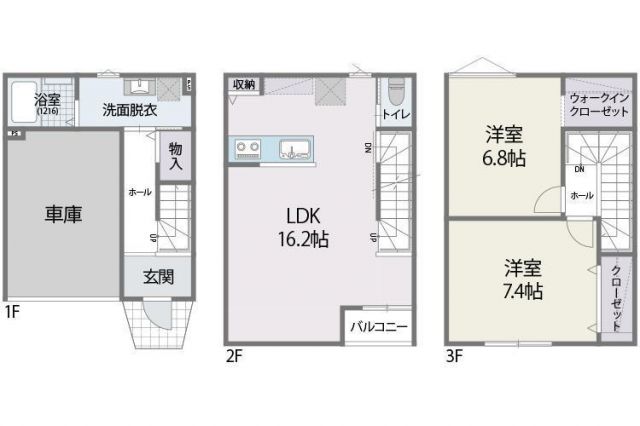 糸島市高田のアパートの間取り