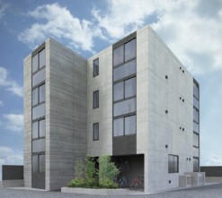 荒川区町屋のマンションの建物外観