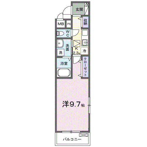 小田原市中町のアパートの間取り