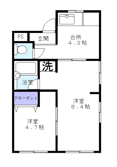 ヴィラハシモトの間取り