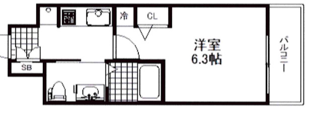 エステムプラザ神戸三宮ルクシアの間取り