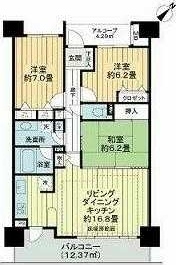 レクセルマンション幕張ブリーズの間取り