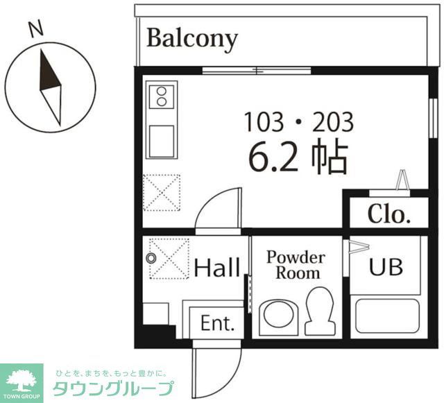 横浜市戸塚区戸塚町のアパートの間取り