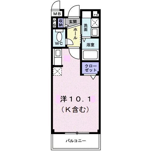 トラッド美里Ｂの間取り