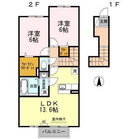 エスターテ柊　Iの間取り