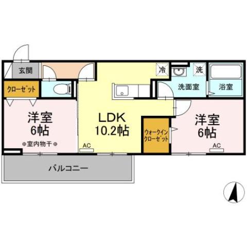 エスポワール宮浦の間取り