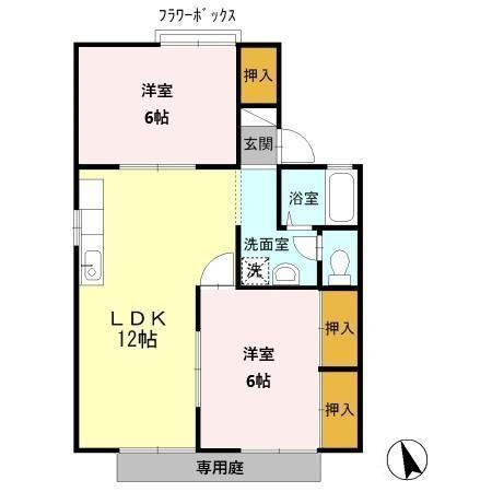 グランドゥール岩崎　A棟の間取り