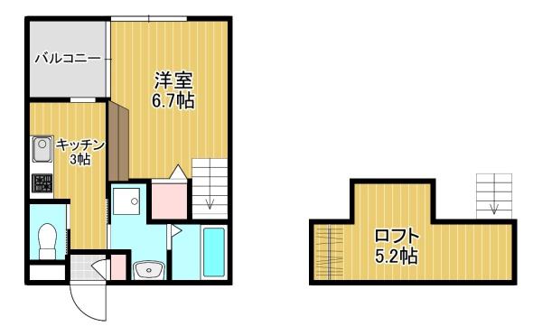 プランドール中央町の間取り