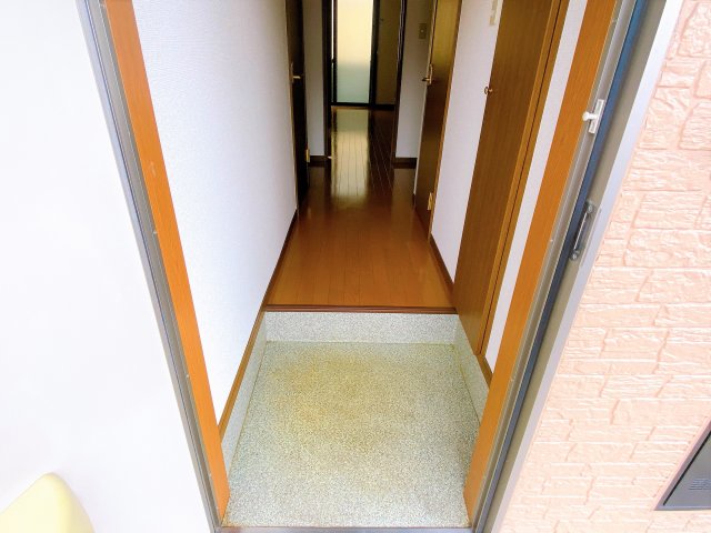 玄関　別部屋同一間取りのお写真となります。