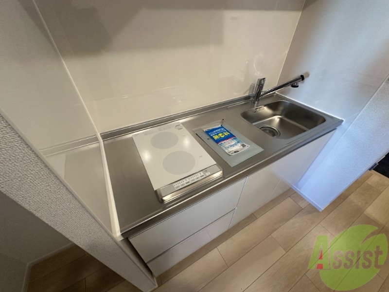 キッチン　シンプルなデザインのシステムキッチンです！