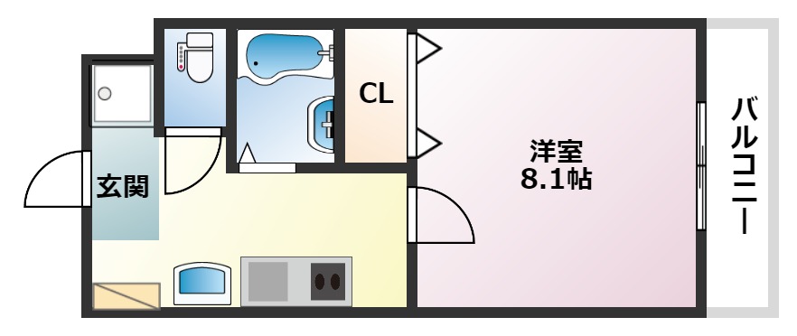 グラーツィア東灘の間取り写真