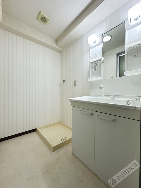 洗面設備　シャンプードレッサー付き・朝シャンもこちらで♪♪
