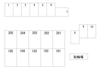 駐車場　配置図です。