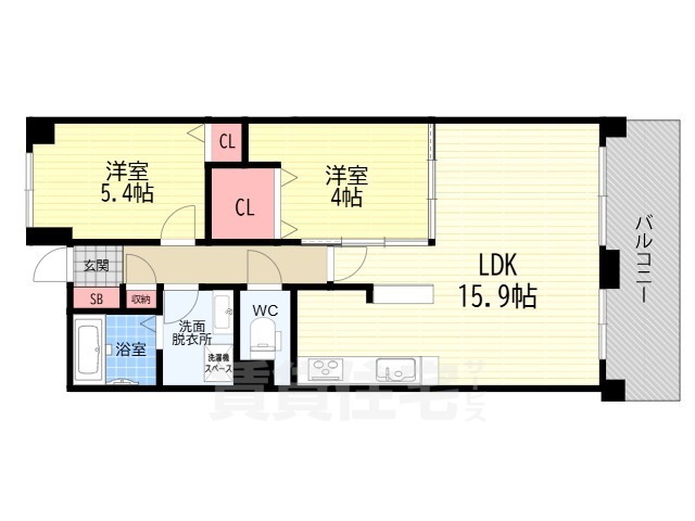 パインフィールド洛東の間取り写真