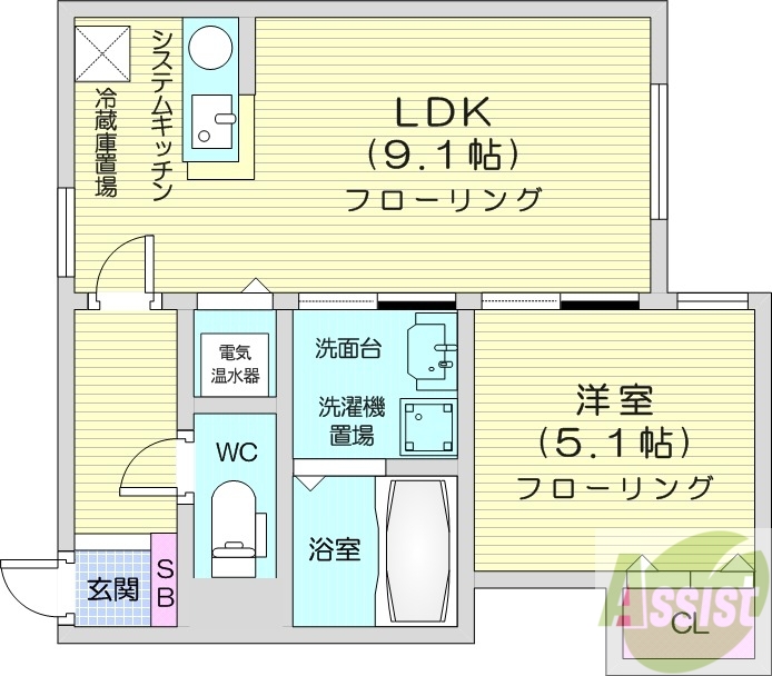 マイスター渋谷マンションの間取り写真
