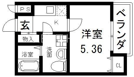 ブライト近大前の間取り写真