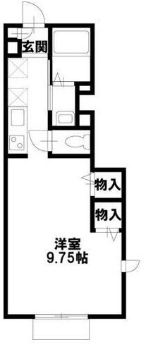 都営大江戸線 西新宿五丁目駅 徒歩12分 3階建 築14年の間取り写真