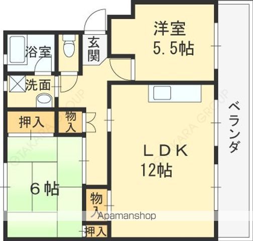 村田石コーポの間取り写真