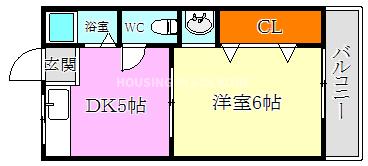 ビラ高倉の間取り写真