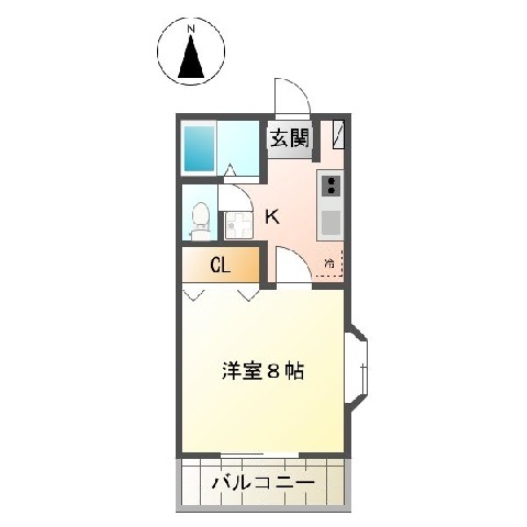 ＪＲ山陽本線 中庄駅 徒歩24分 2階建 築34年の間取り写真