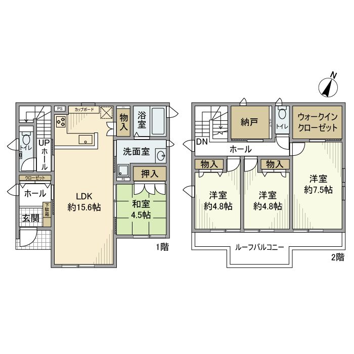 鶴瀬西戸建の間取り写真
