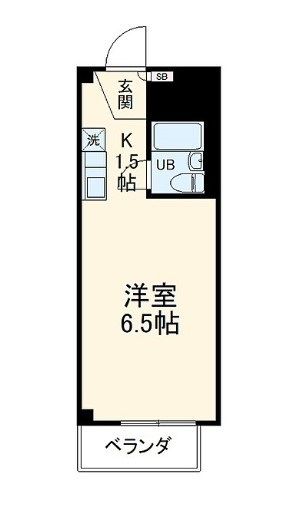 秩父鉄道 上熊谷駅 徒歩4分 5階建 築37年の間取り写真