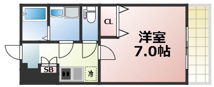 地下鉄中央線 深江橋駅 徒歩5分 5階建 新築の間取り写真
