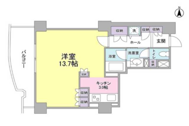 文京グリーンコートビュータワー本駒込の間取り写真