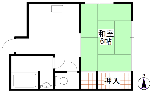 大須賀コーポの間取り