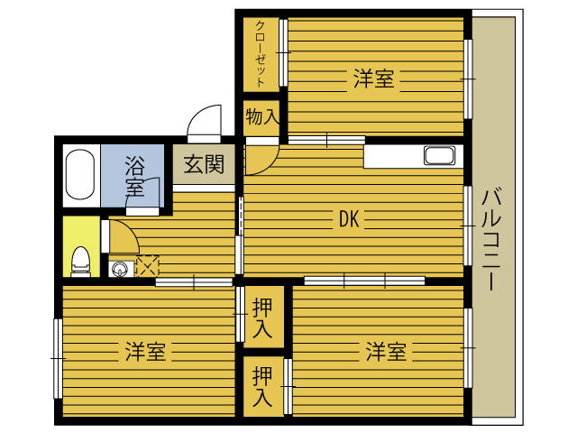 九殖ビルの間取り