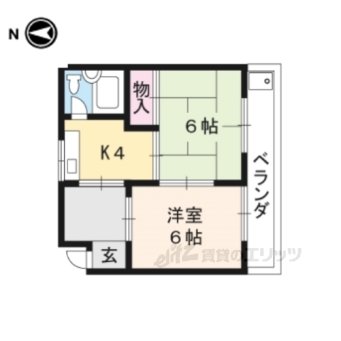 シャトー広見の間取り