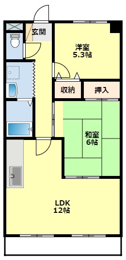 豊田市京町のマンションの間取り