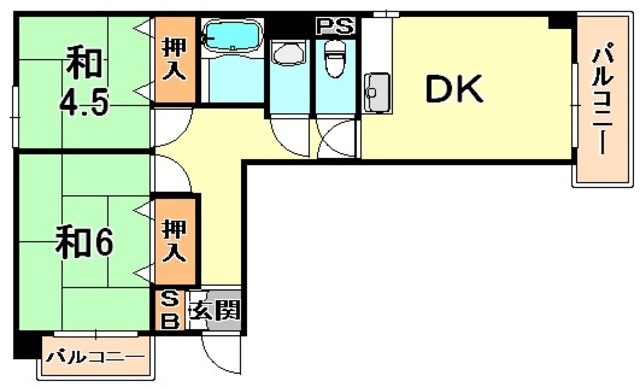 リゾーム灘の間取り