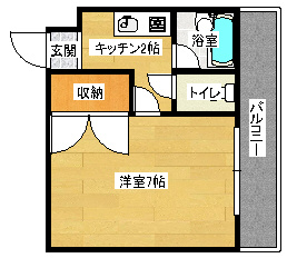 広島市安佐南区伴東のマンションの間取り