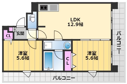 プレステージ11番館の間取り