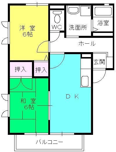 アイエフハイツ水波町IVの間取り