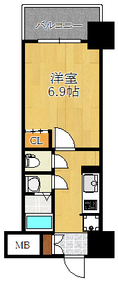 ふぁみ～ゆ巽東の間取り