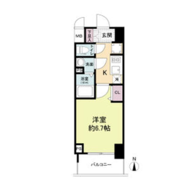 【大阪市東淀川区淡路のマンションの間取り】