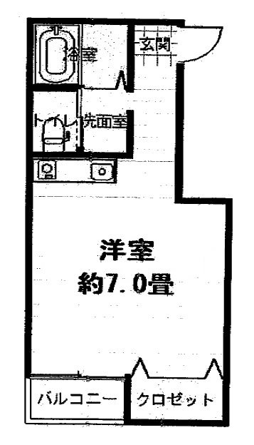 神戸市北区八多町中のアパートの間取り