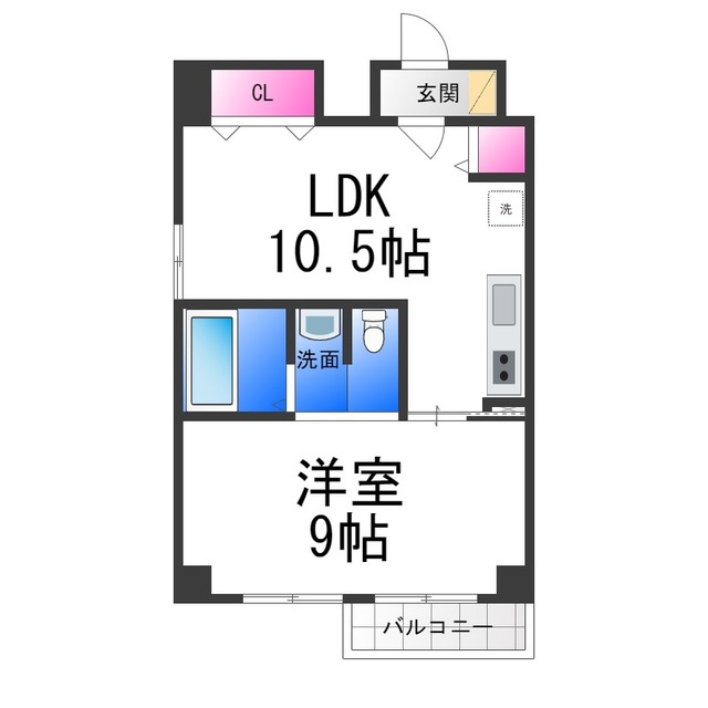 ブランカ堺東の間取り