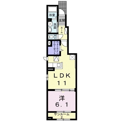 グリーンヒルズ立花の間取り