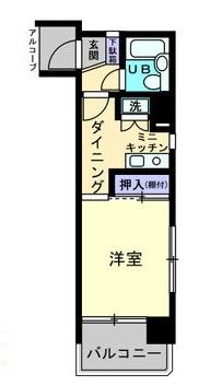 高松市栗林町のマンションの間取り