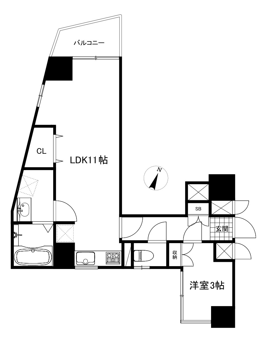 セントヒルズ方南町の間取り