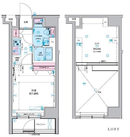 GENOVIA田町skygardenの間取り