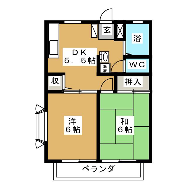 アミティヒルＢ棟の間取り