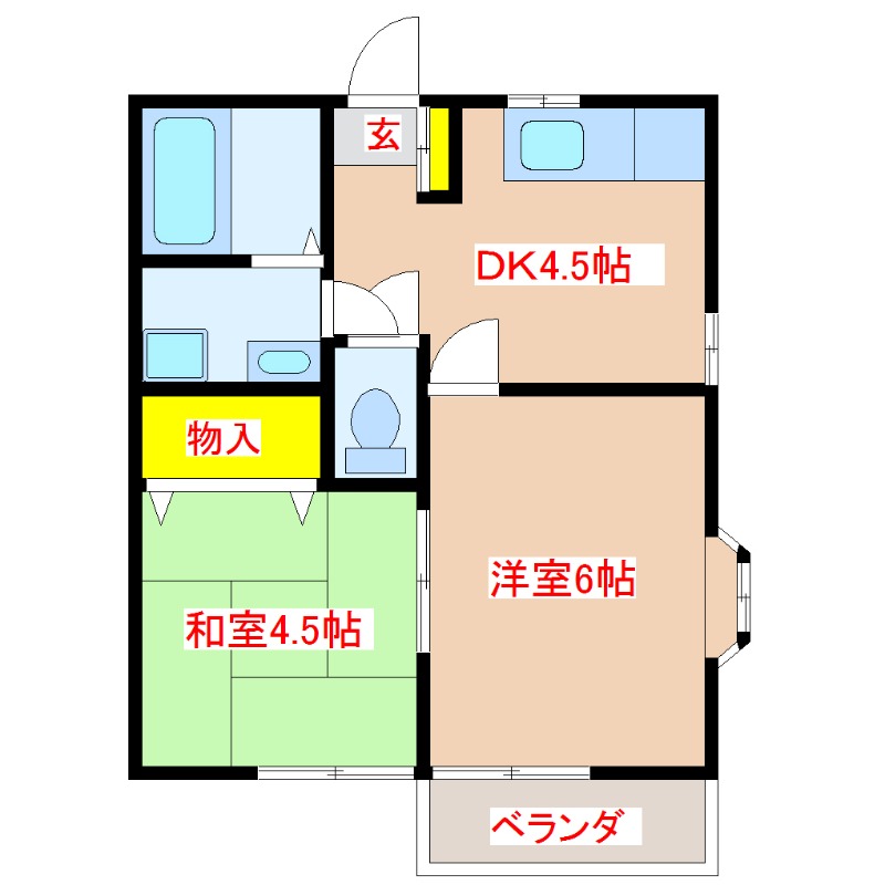 コーポＴＳＫの間取り