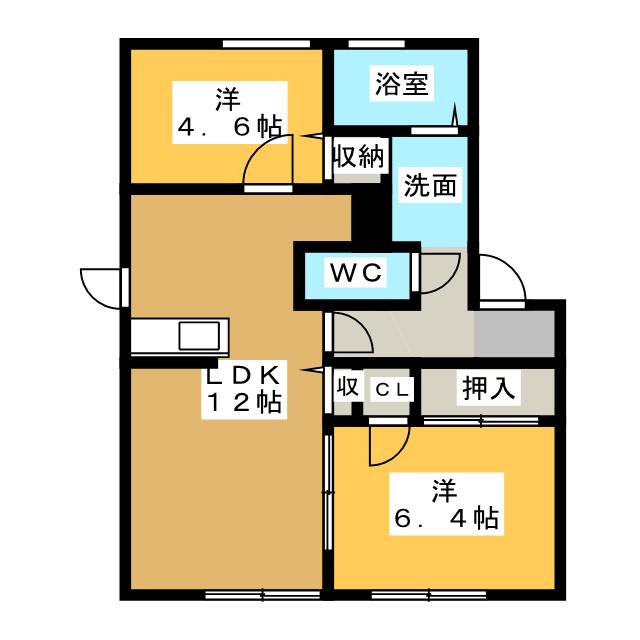 ソレーユ２１　Ａの間取り