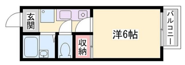 【OA FLAT 宇佐崎の間取り】