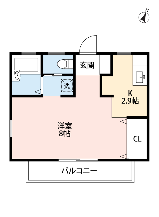 知多郡東浦町大字生路のアパートの間取り